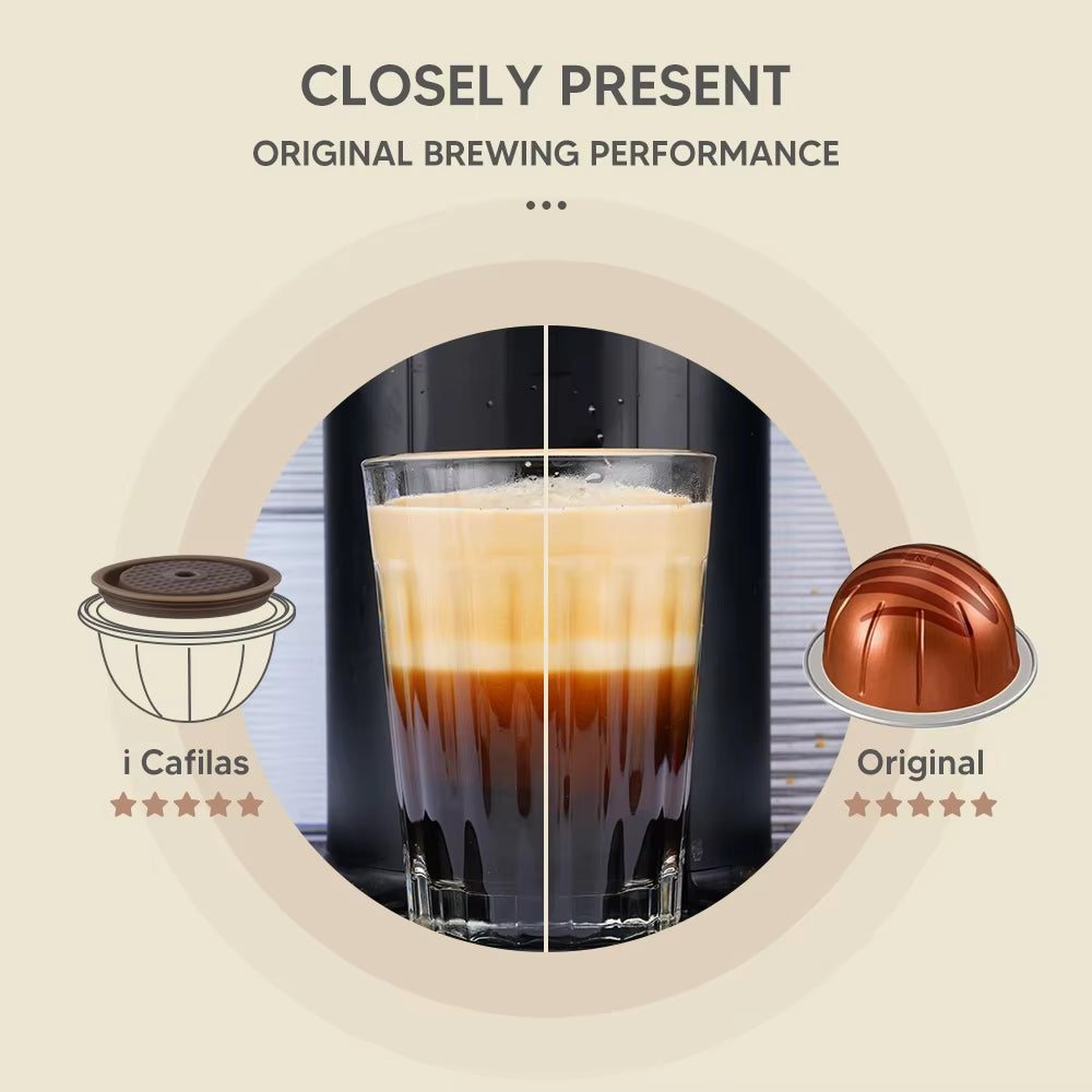 For Nespresso Vertuo Next Reusable Silicone Cap Coffee Capsule Cover Lid Compatible with Nespresso Vertuoline Original Capsules